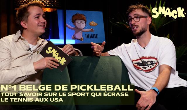Snack - Pickleball: Boris Paque, n°1 belge, nous explique son ascension fulgurante et l'essor de ce sport