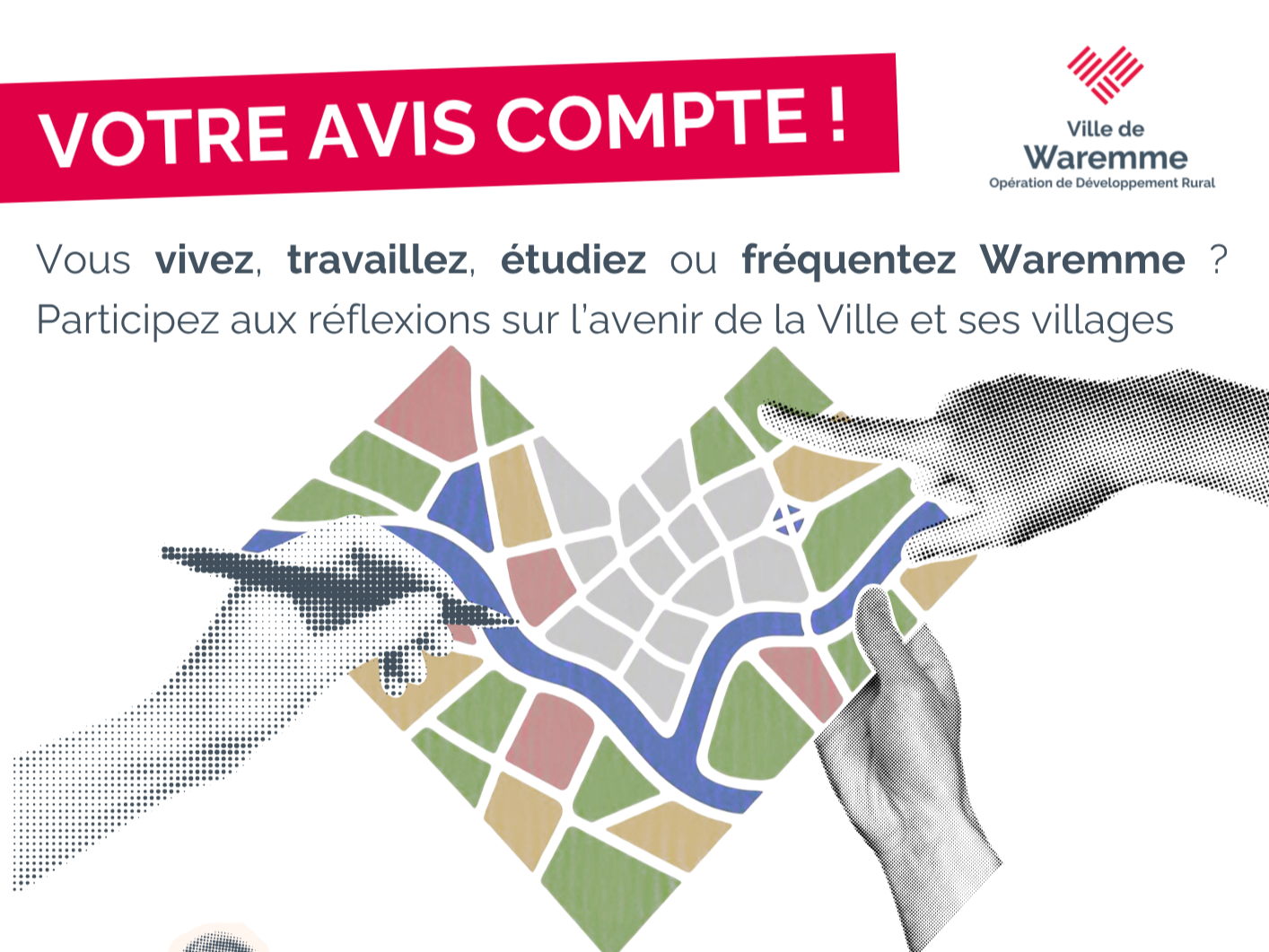 Waremme : la population invitée à donner son avis sur l'évolution de la commune