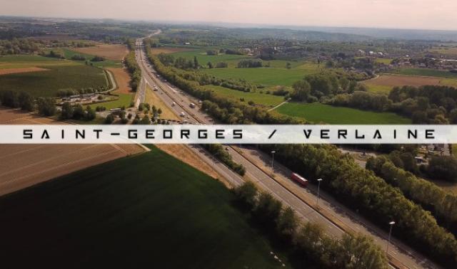 Vu du Ciel : Verlaine et Saint-Georges-sur-Meuse