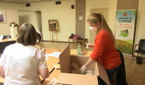 Fléron distribue ses premiers masques