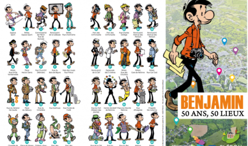 Benjamin, le personnage BD, vous attend en 50 lieux de Fléron
