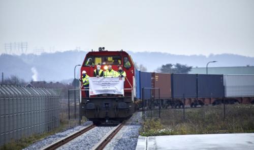 Liège Trilogiport accueille le premier train chinois en provenance de ä¹‰ä¹Œå¸‚