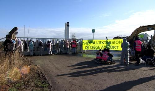 Blocage de la Centrale à béton de Bierset contre l’extension de l’aéroport
