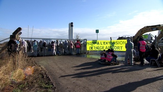 Blocage de la Centrale à béton de Bierset contre l’extension de l’aéroport