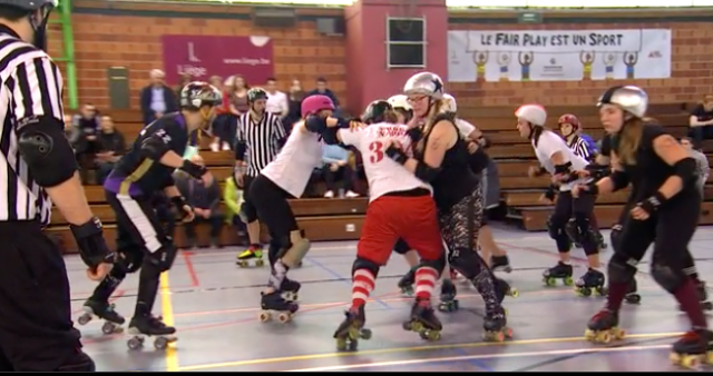Découverte : le Roller Derby à Liège