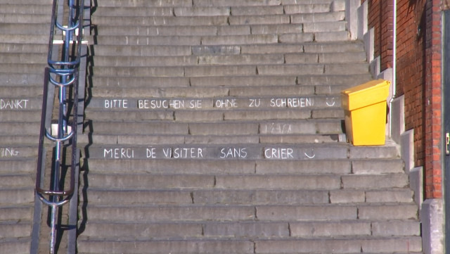 Les escaliers de Bueren ont des messages à faire passer