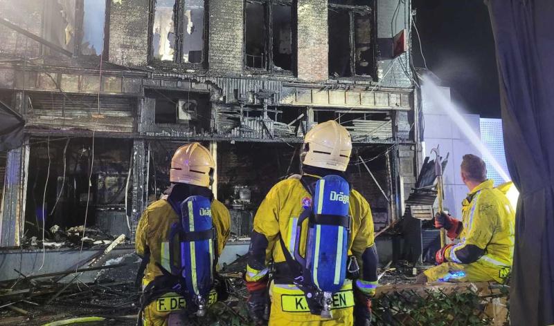 Incendie d'un café cette nuit à Herstal