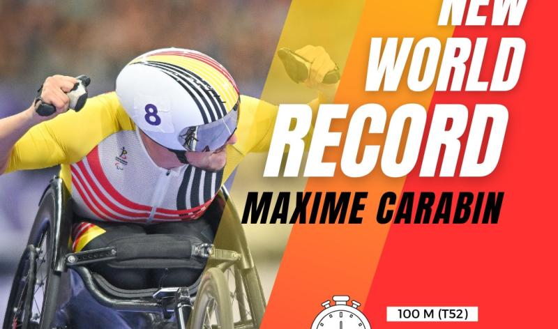 Handisport : grosse performance déjà en 2025 pour Maxime Carabin !