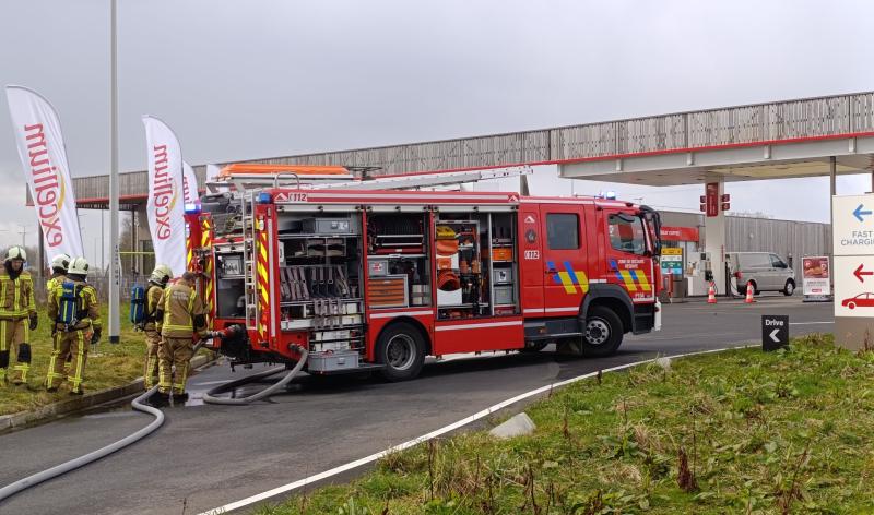 Grosse alerte au gaz sur l'aire de Bettincourt à Waremme