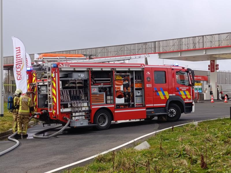 Grosse alerte au gaz sur l'aire de Bettincourt à Waremme