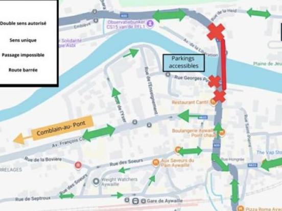 Le pont reliant Aywaille et Sprimont est fermé durant une semaine