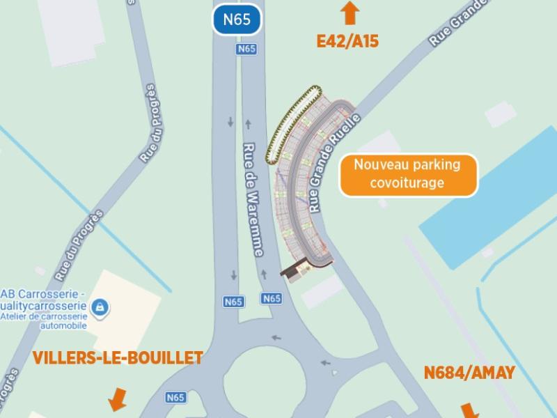 Nouvel espace de covoiturage à Villers-le-Bouillet