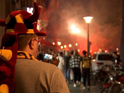 Italie-Belgique : Liège entre deux ambiances