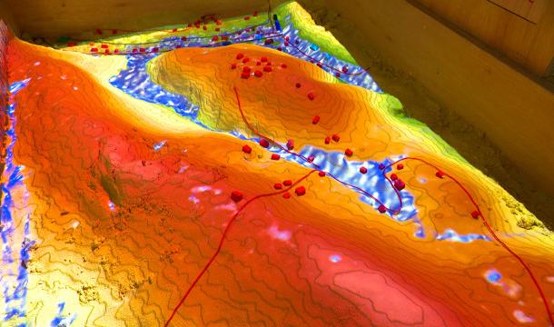 Exact Lab : des cartes en sable pour prévenir les inondations 