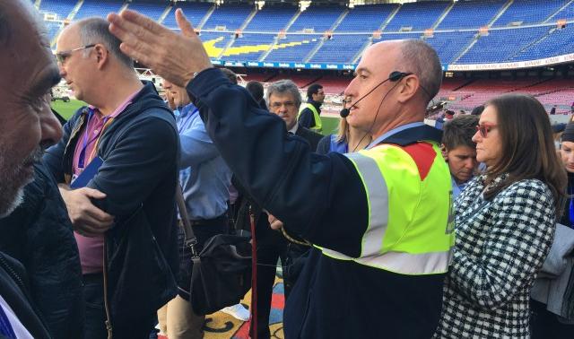La police liégeoise visite le stade du FC Barcelone