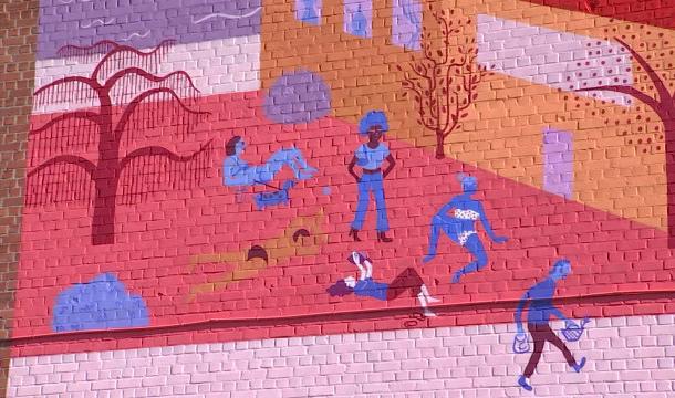 Une grande fresque féministe dans le quartier du Longdoz 