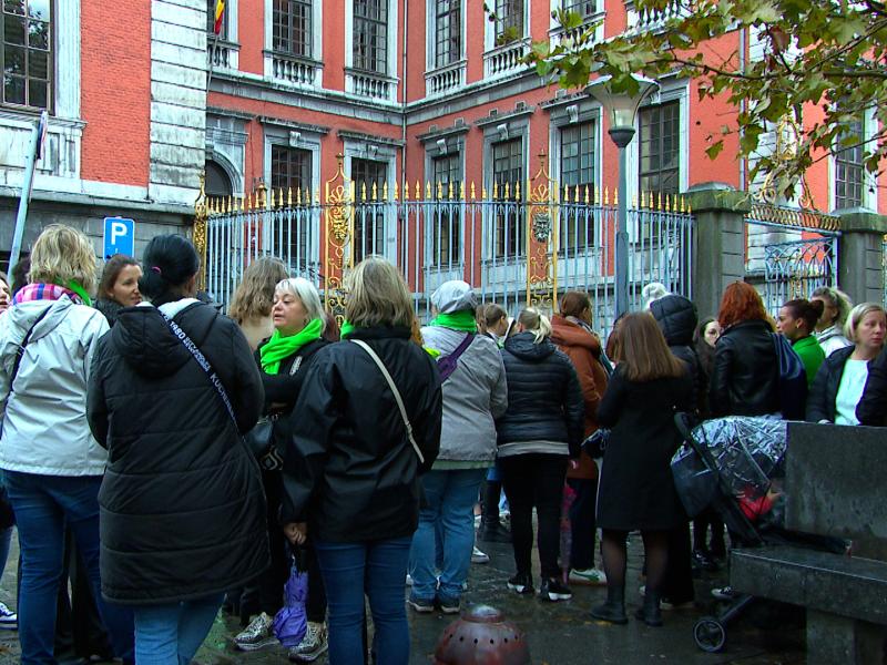 Grève des puéricultrices de la Ville de Liège