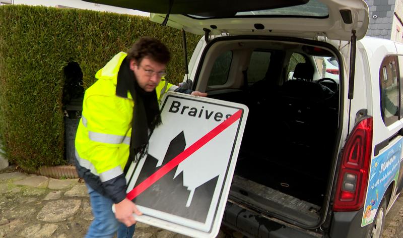 Braives : migration de plaques d'agglomération