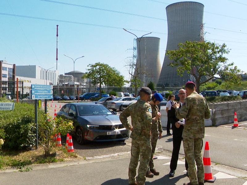 Les militaires de retour à la centrale de Tihange