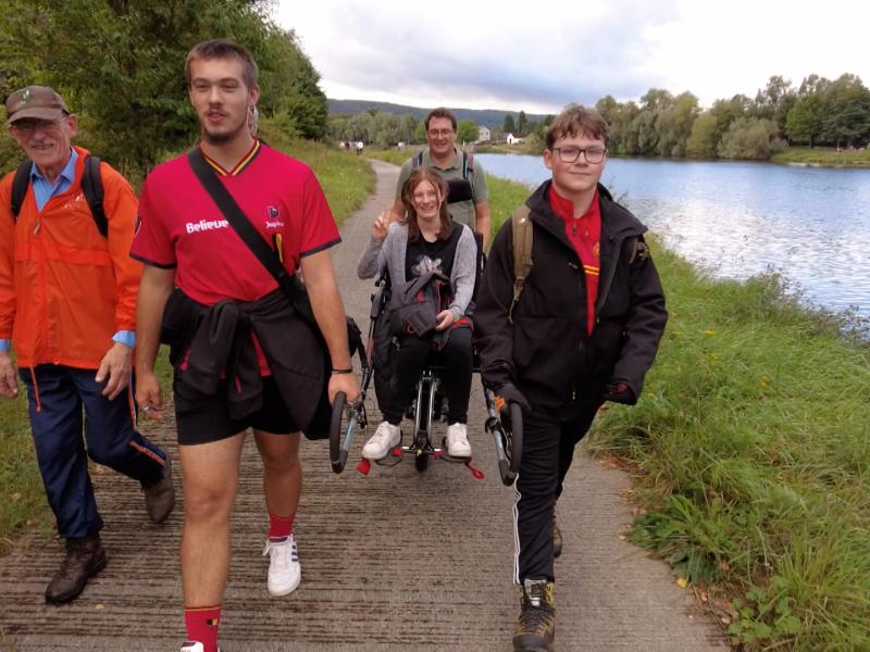 Traverser la Wallonie en joëlette pour sensibiliser à la mobilité inclusive