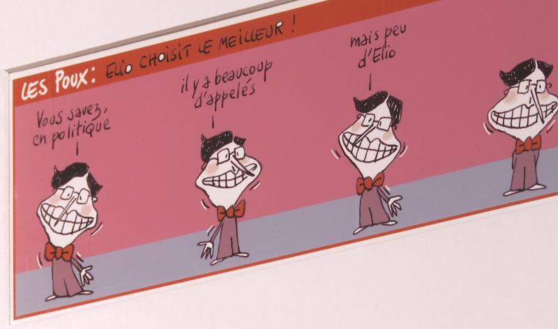 "Au fil du bleu" l'exposition hommage à la dessinatrice de presse Cécile Bertrand