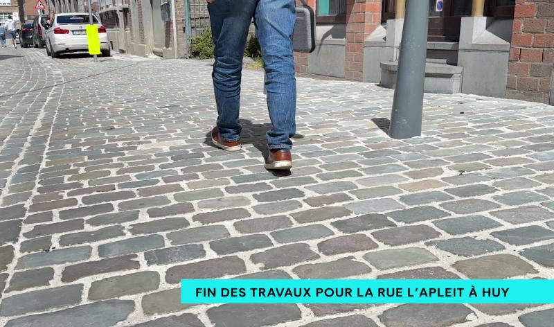 À Huy, la rue l’Apleit est à nouveau accessible