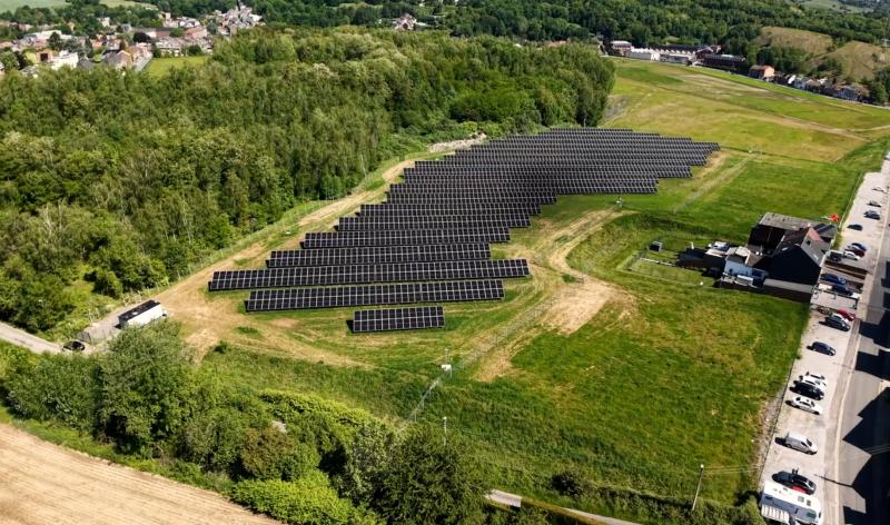 Nouvelle centrale de panneaux photovoltaïques sur le site Vieille Montagne
