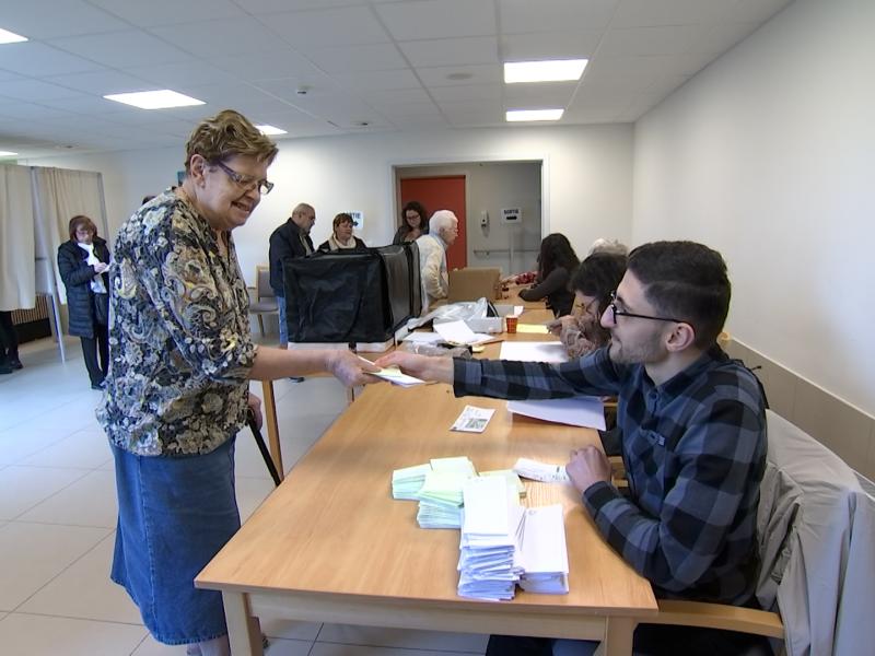 Bureau de vote dans une maison de repos