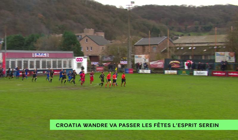 Football (P1): le Croatia Wandre va passer les fêtes l'esprit serein