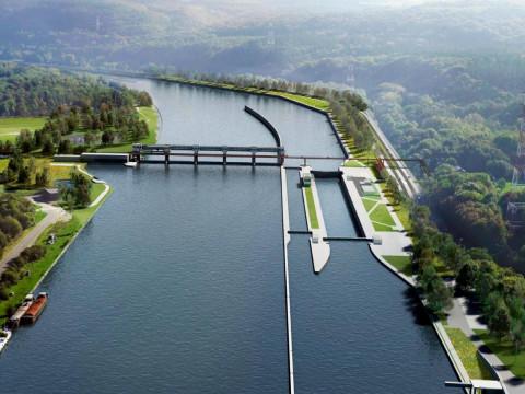 Ampsin : chantier fluvial