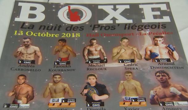 Boxe:La nuit des "Pros" liégeois.