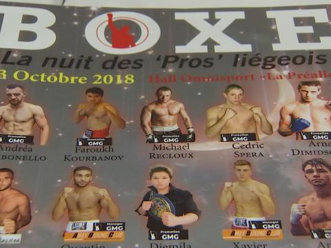 Boxe:La nuit des "Pros" liégeois.
