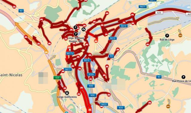 Gilets jaunes : le centre de Liège a été complètement bloqué 