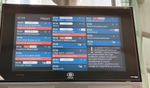 Perturbations sur le rail ce mardi 14 mai