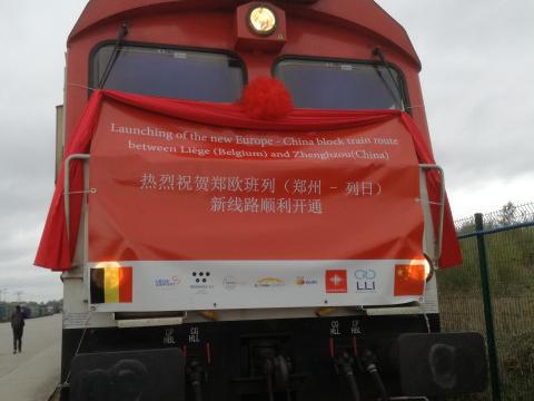 Commerce en ligne: arrivée à Liège du premier train en provenance de Yiwu (Chine)