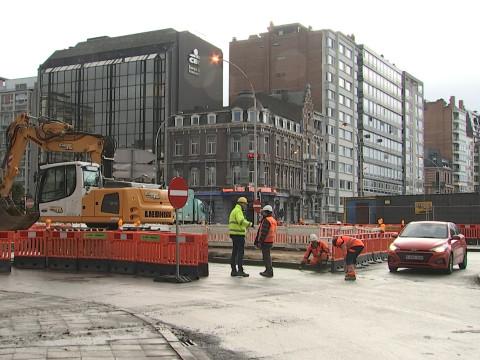 Report des Travaux de nuit liés au tram sur le boulevard d'Avroy