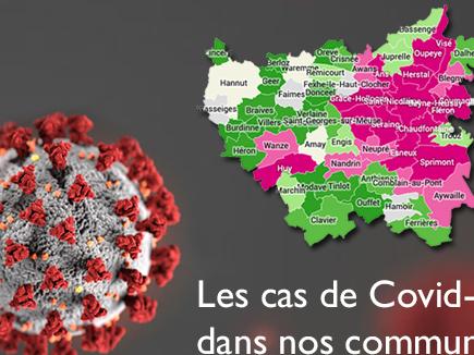 Les cas de Covid19 dans nos communes au 14/4/2020