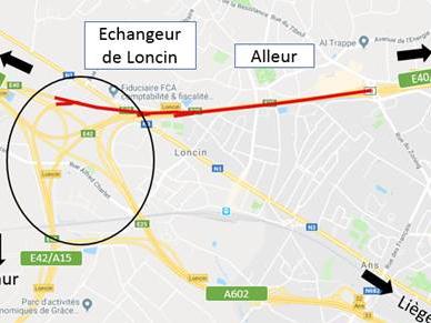 E40/A3 : fermeture nocturne entre Alleur et Loncin