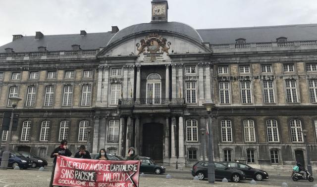 Action contre le racisme et la brutalité policière à Liège