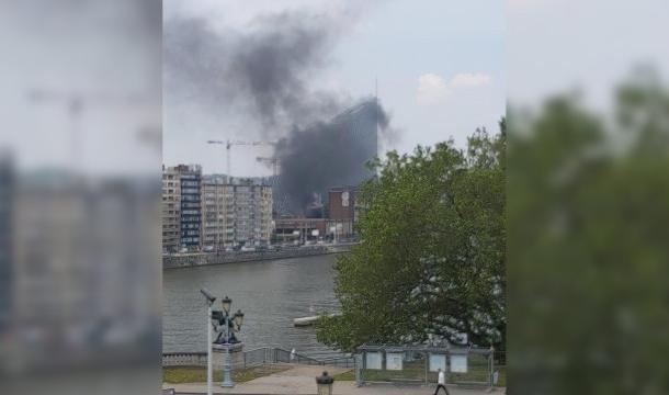 Gros dégagement de fumée à proximité du campus des Rivageois