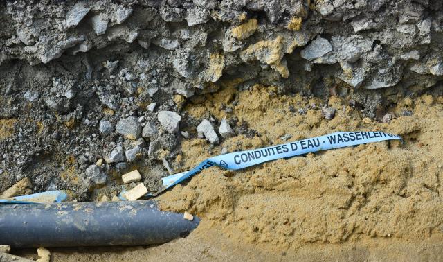 Des habitations inondées suite à une rupture d'une canalisation d'eau à Wandre
