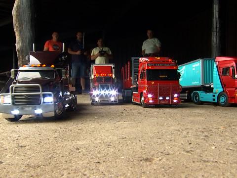 Camions & engins de chantier radiocommandés en démo à Wégimont dimanche