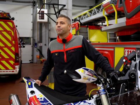 Dakar: Jérôme Martiny, un pompier motard sans assistance au Dakar