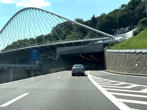 Tunnel de Cointe fermé vers le Luxembourg