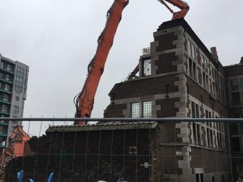 Maison Rigo : la démolition suit son cours