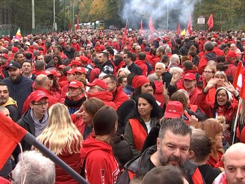Action choc de la FGTB à Tihange !