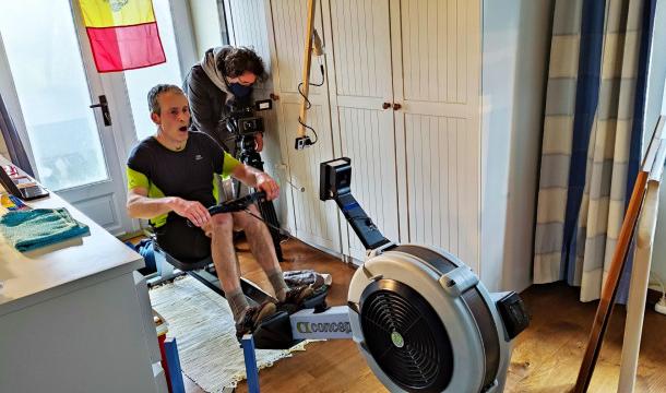 Aviron indoor: il renonce au record du monde après 180 km