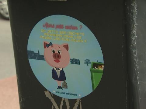 Campagne propreté Waremme: #balance ton petit cochon
