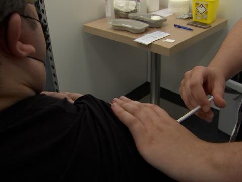 Centre de vaccination provisoire à Herstal