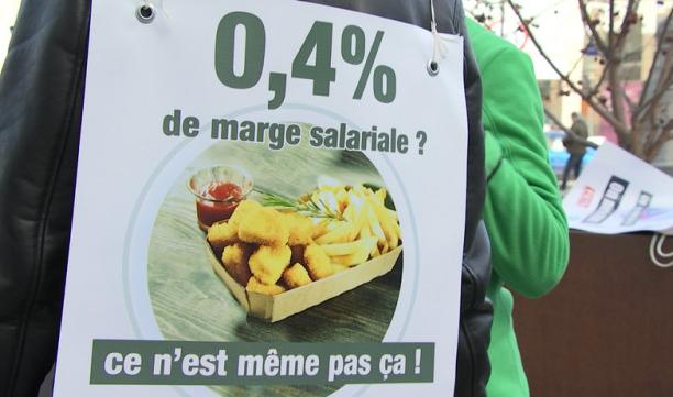 CSC : « 0,4% de marge salariale ? C’est des peanuts ! »